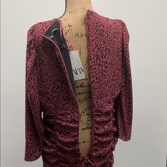 Zara bloggers fave animal print draped mini dress - Picture 11 of 16